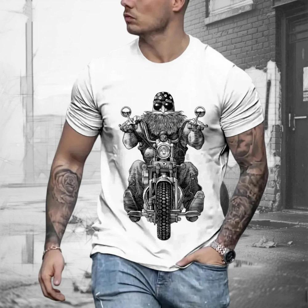 Street Men's T-Shirt Summer Trend Men's Fashion 3D Print Tees Top Retro Short Sleeved Casual Men's and Women's Clothing