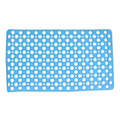 Anti Slip Bathtub Mats Suction Cups Design Soft Comfortable Odorless Blue TPE Tub Mat for Bathroom Bathtub Bidet Kitchen