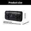 Motorcycle Front Fork Tool Bag PU Leather Saddlebag Suitable for Bikers Storage Needs, Daily Commute, Handlebar Storage