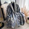 Cashew Print Autumn And Winter Double-Sided Imitation Cashmere Scarf Winter High-End Warm Shawl Women