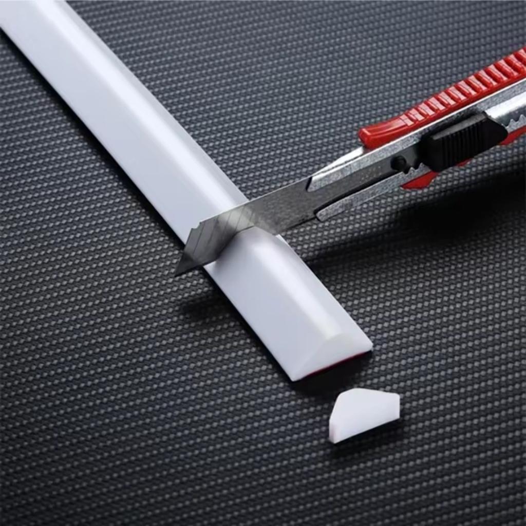 1pc New Silicone Bathroom Water Stopper Dry Wet Separation Sealing Strips Self-adhesive Shower Drain Splash Prevention Water Dam