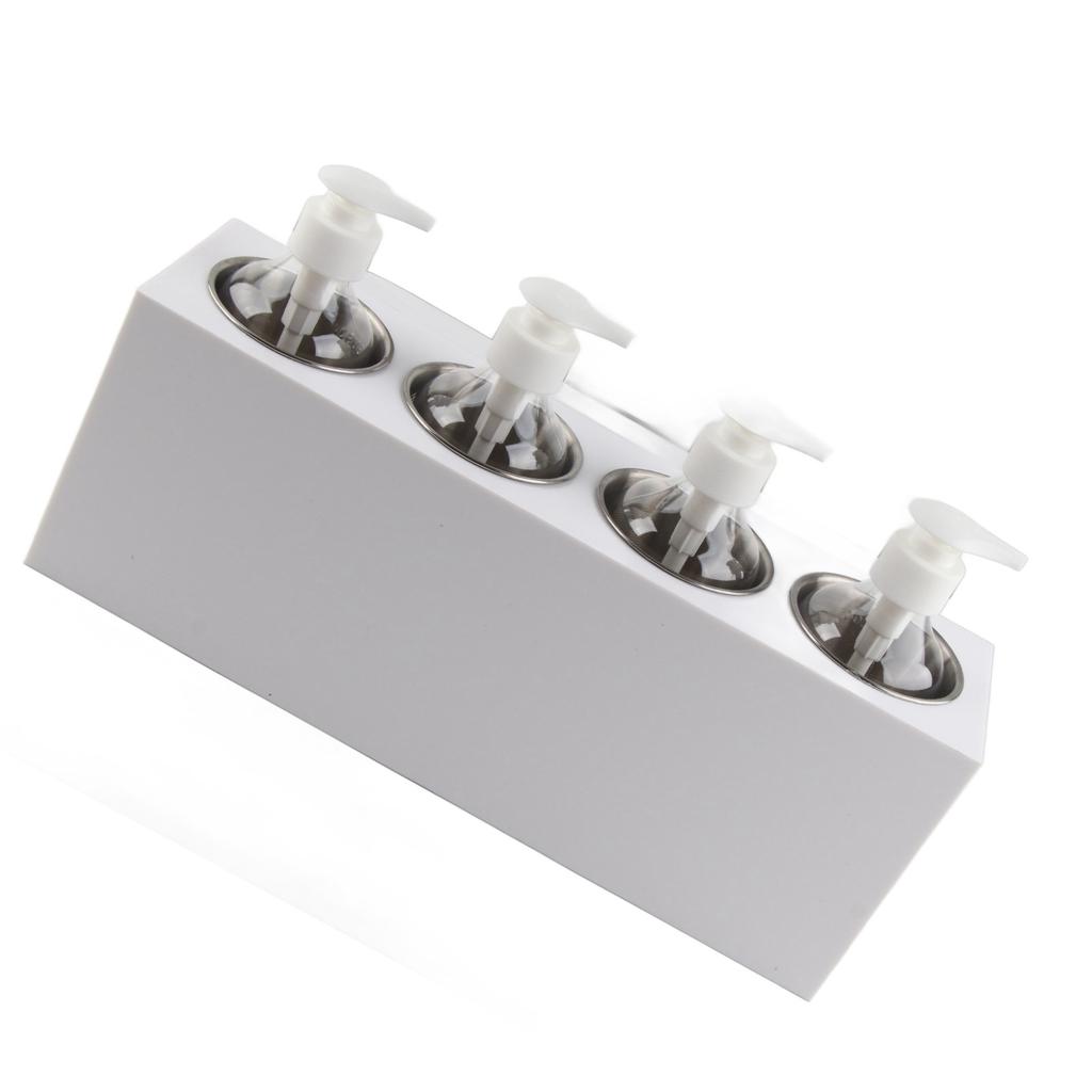 Massage Oil Heater 4 Bottles Fast Heating 9 Gear Auto Off Adjustable Removable Lotion Warmer for