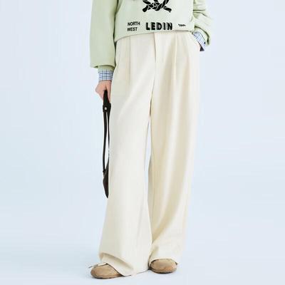 Ledin 2025 Spring Soft Wide-Leg Trousers