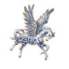 Elegant Pegasus Horse Brooch Lightweight Alloy Animal Themed Badge Pin Chest Jewelry Fashion Corsage Pin
