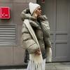 Winter Warm Cotton Puffer Jackets Women's Loose Parkas Coat Vintage Bread Jacket Outwear Office Ladies Quilted Jacket
