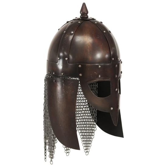 

Реплика шлема воина викинга LARP, медная сталь