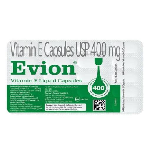 

Капсула Евіон 400 мг з вітаміном Е для клітинного здоров я (20 капсул)