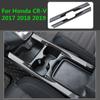 For Honda CR-V CRV 2017 2018  Front Cup Holder Water Bottle Frame Carbon Fiber Decoration Strip Interior Car