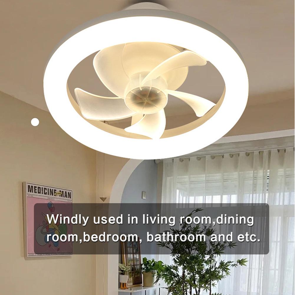 E27 Socket Small Ceiling Fan Dimmable 30/40/48W LED Ceiling Fan Light Replacement Light /Ceiling Fan Living Room Study Home Use