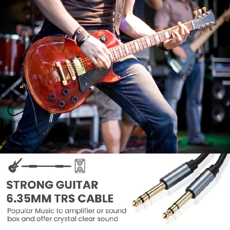 6.35mm to 6.35mm Stereo Aux Cable 6.35mm 1/4" Male to 6.35mm 1/4" Male TRS