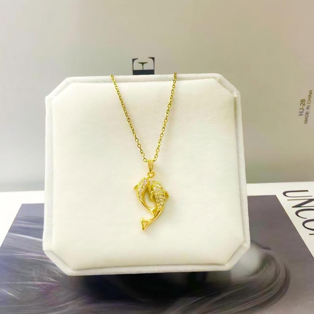 Summer Silver Series Titanium Steel Non-Fading Necklace for Women - Fashionable, Light Luxury, Niche, High-End