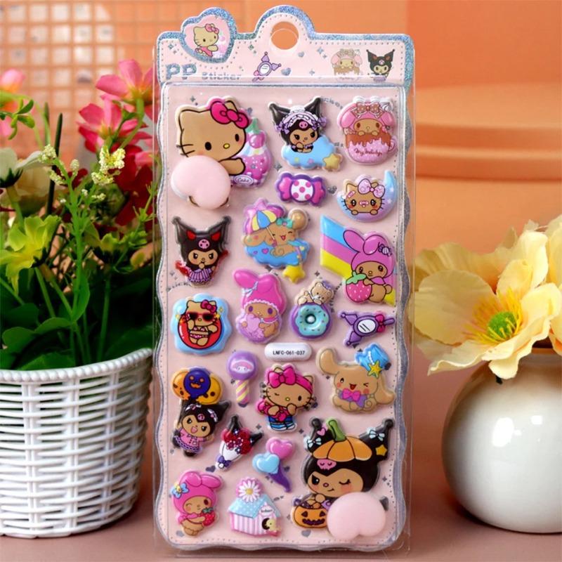 Kawaii Crayon Shin-chan Happy Buttocks Stickers for Phone Case Laptop Stationery CuteSoft Pinched Decompression Sticker Toy Gift