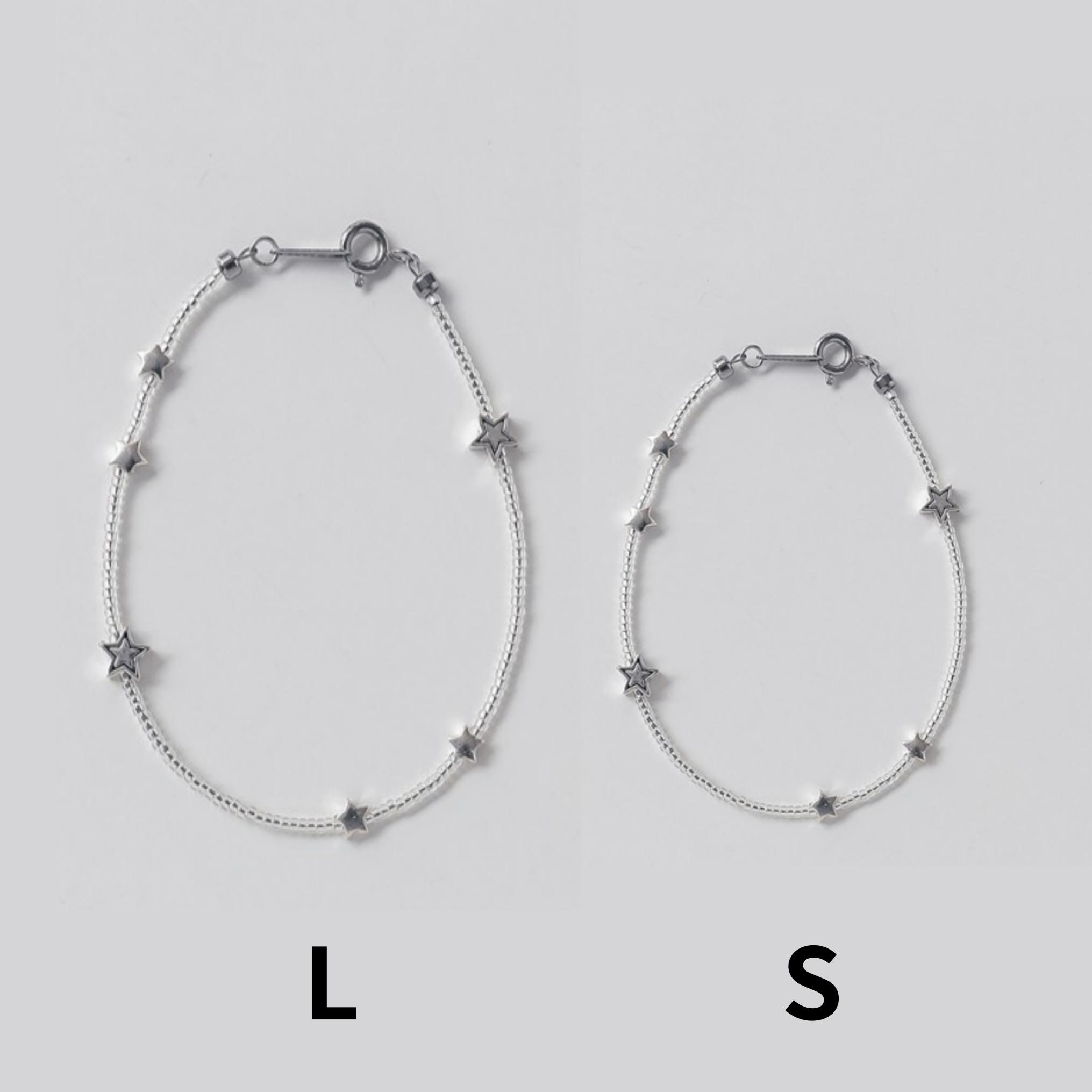 

[Стиль NCT YUSHI] Срібний браслет Falling Star S білий