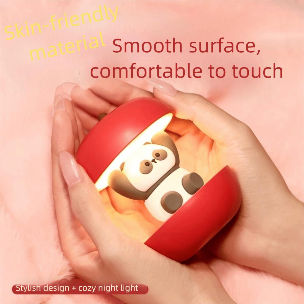 USB Rechargeable Panda Table Lamp Personalized Gift Cute Modeling LED Bedside Lamp Ambient Light Modeling Lamp Bedside Use