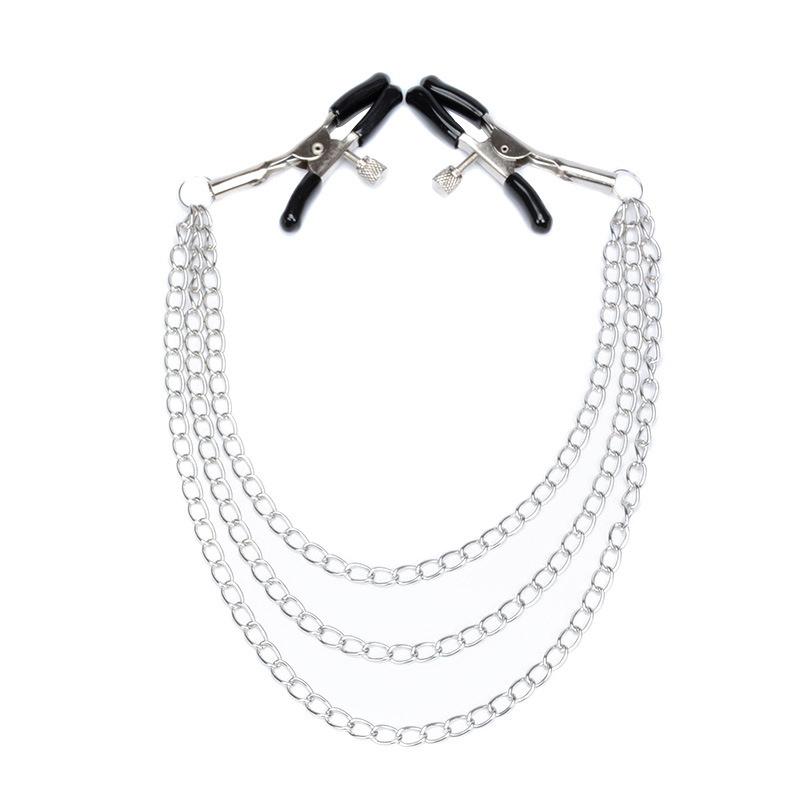 Multiple Colors Nipple Clip With Chain Stimulator Accessories Clitoris Clamps Slave Adult Games Body Clamps Bondage Nipple