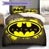 Batman  Pattern Bedding Quilt Set  Home Decoration  Gift (1 * Duvet Cover + 2 * Pillowcase  Without Core)