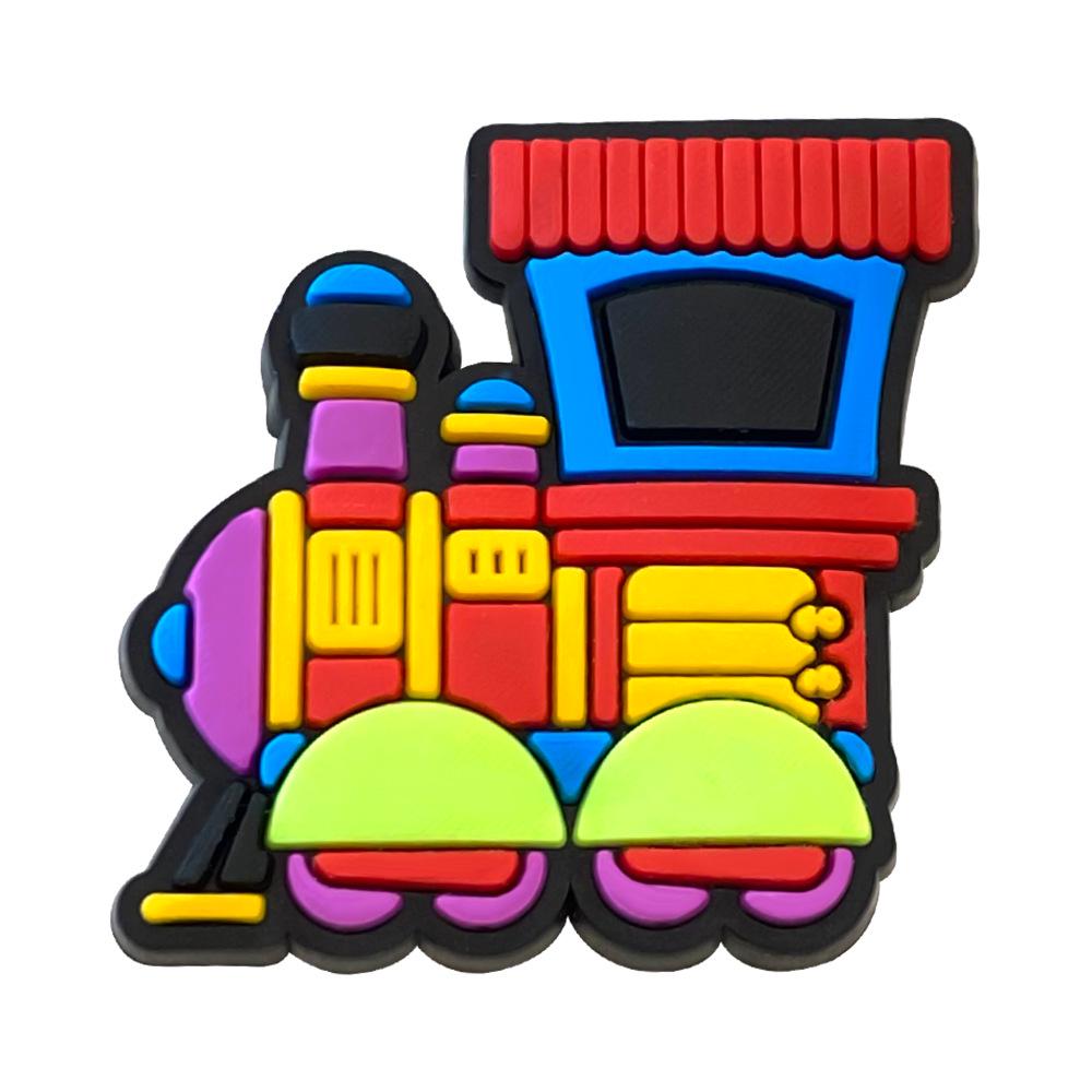 Cartoon Train Charms DIY PVC Shoe Decorations