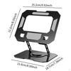Adjustable Laptop Holder Notebook Desk Mount Easy to Carry & Store Ventilated Riser Rotation