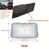 Pare-soleil de voiture pliable Housse de pare-brise Protection UV Isolation thermique Installation facile pour voitures camions SUV