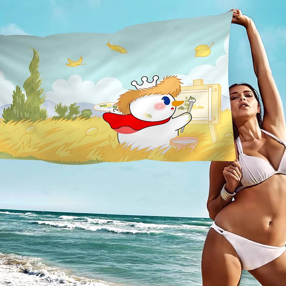 Cute M-Mixues Ice Cream & Tea Logo Big Microfiber Beach Towels Quick Dry Towel Sand Beach Towels Pool Towel for Travel Yoga