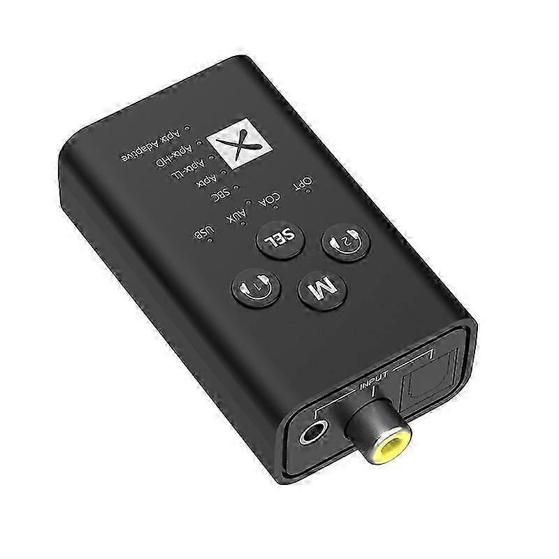 Trasmettitore Audio Bluetooth T9 a Bassa Latenza 5.2 con Supporto Fibra Ottica Coassiale AptX per Funzionamento Senza Fili e Home Theater