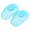2 szt. Przezroczysta silikonowa osłona uszu Home Salon Farba do włosów Shield Protectors Blue