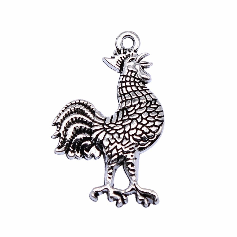 Charms Chicken Duck Goose Pendants Vintage Jewelry Supplies QC027