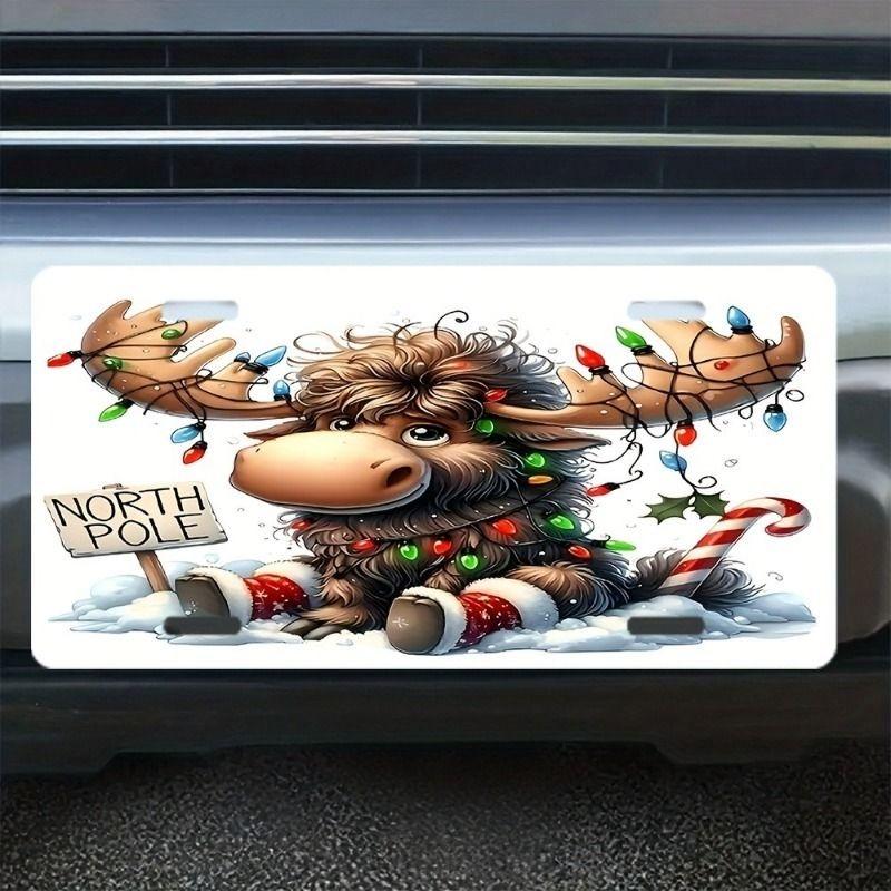 Motorcycle Souvenir License Plate, Metal Auto Wall Decor 15x30cm