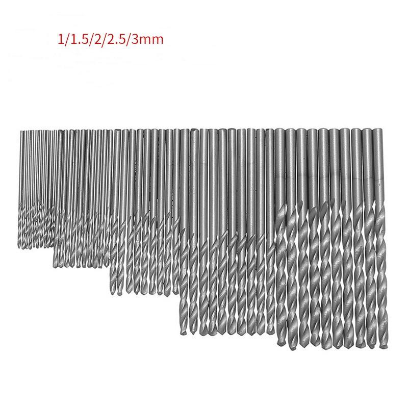 

Набор спиральных сверл HSS с титановым покрытием, 50/100 шт., сверла по металлу из быстрорежущей стали для чугуна, дерева, высококачественные электроинструменты