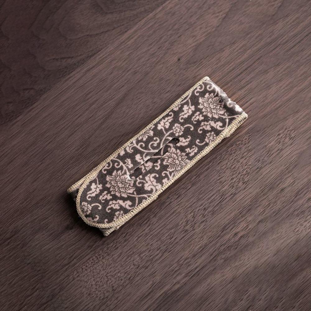 

Flower Plush Tea Pot and Cup Holder Chinese Style Teapot Cover Cloth Tea Cup Protection StyleA