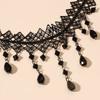 Gothic Spice Girl Necklace Black Tassel Clavicle Chain Light Luxury Temperament Collar