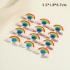 10Pcs Creative Rainbow Bridge Erasers Pencil Rubber School Supplies Cute Cartoon Mini Rainbow Bridge Eraser Kids Gifts
