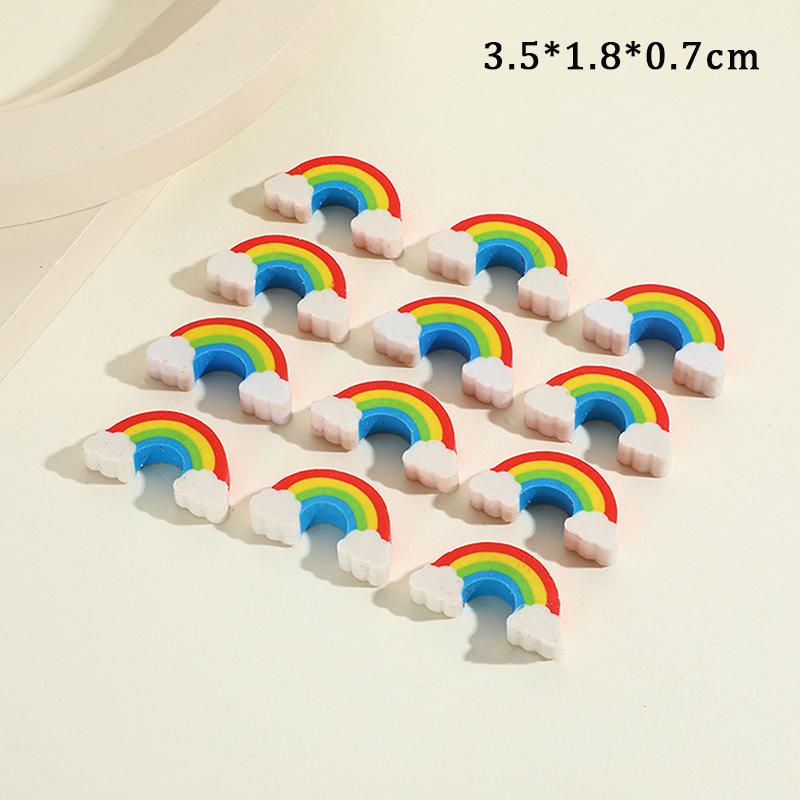 

10 шт. креативные ластики Kawaii Rainbow Bridge, резиновые карандаши, школьные принадлежности, милый мультяшный мини-ластик Rainbow Bridge, детские подарки 3.5*1.8*0.7cm