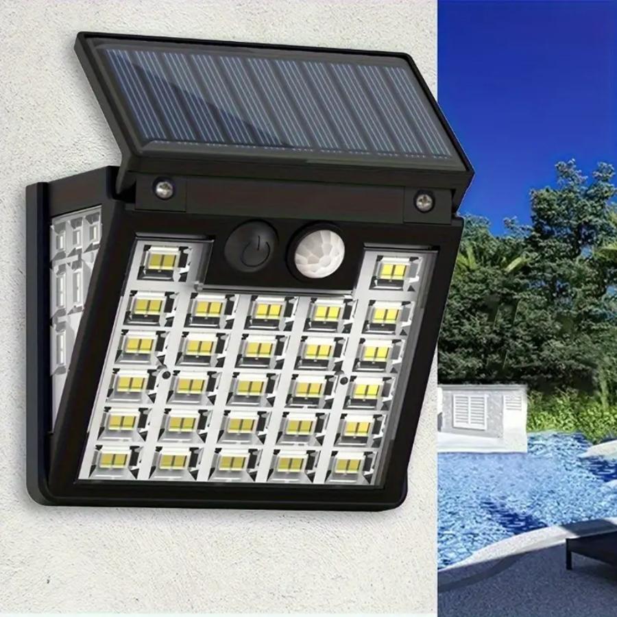 3000mah Human Body Automatic Induction Night Light Solar Charging Garden Outdoor Small Wall Lamp Lighting Waterproof Grade Street Lamp