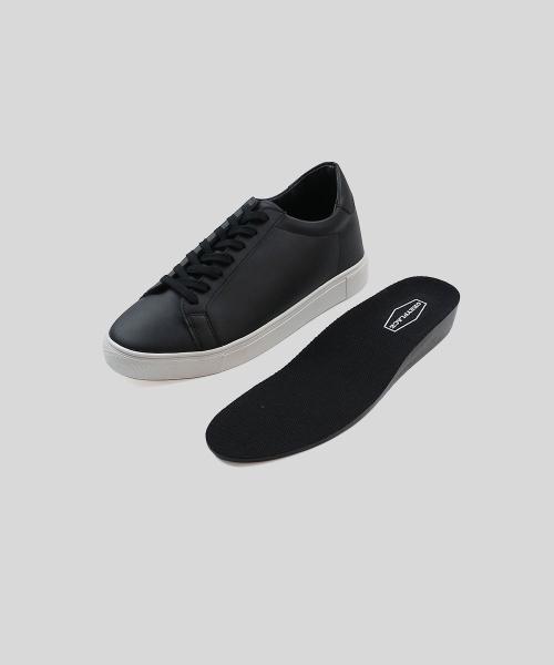 [OKEYPLACE] 5.5cm Hidden Heel Basic Sneakers Black OKPL-55SN102