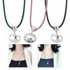 Y2k Bean Pendant Necklace Simple Drawstring Clavicle Chain Short Choker Necklaces for Women Girls 2023 Party Jewelry