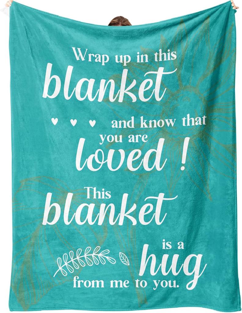 Ueedklaayy Get Well Soon Throw Hug Blanket Inspirational Gifts for Him Her Cancer Care Gift HealingAfter Surgery Gift X