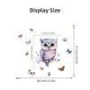 Cartoon Cute Owl Colored Butterfly Branches Animal Window Stickers for Bedroom Decor Living Room Nursery Decoration Wall Decals
