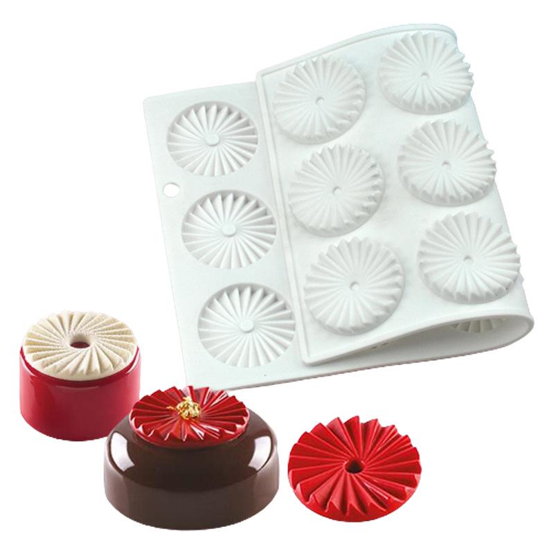 Shenhong Plisserad Moussetårta & Choklad Silikonform