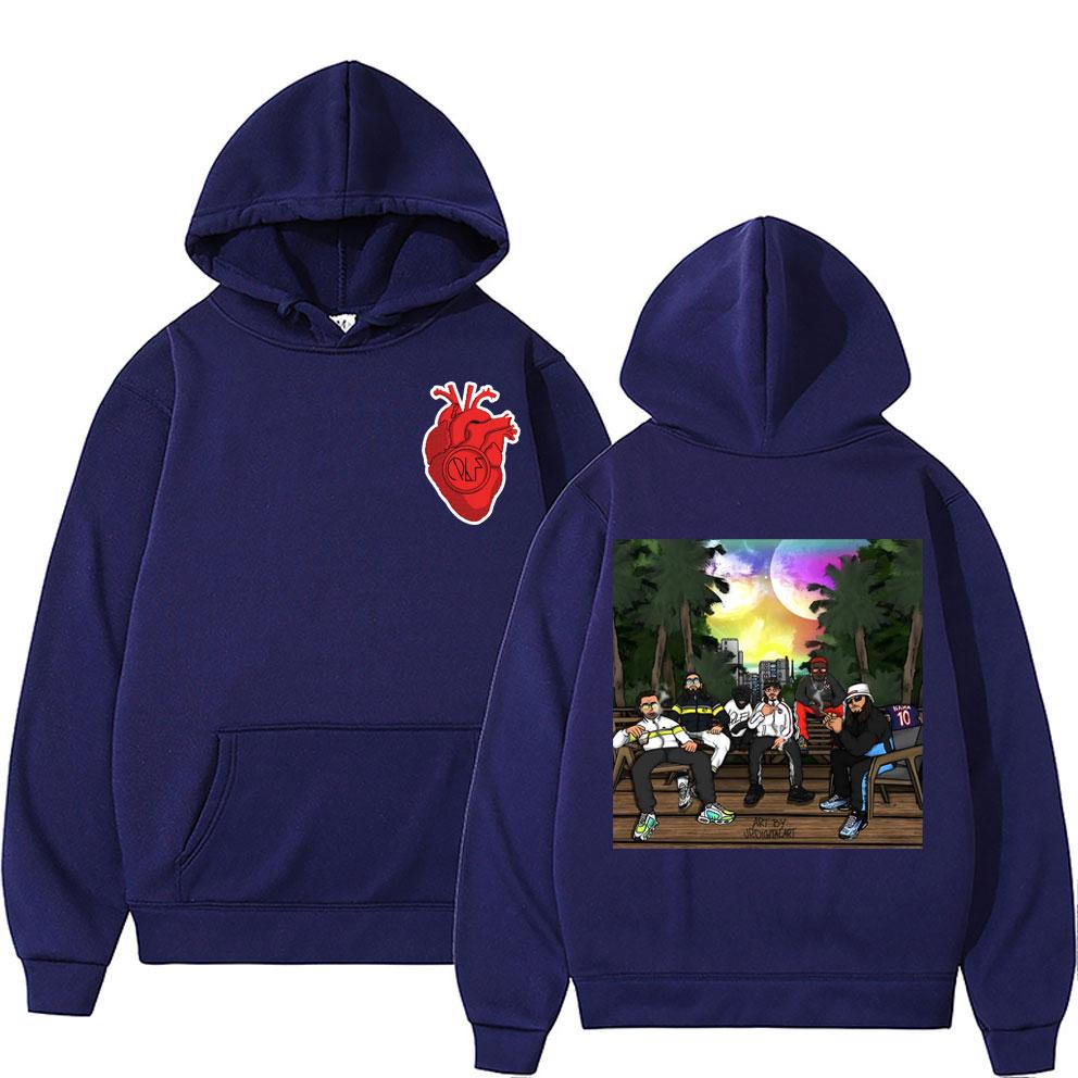 France Rapper Le Monde Chico Album PNL Print Hoodie Unisex Hip Hop Qlf Sweatshirt Unisex Women Vintage Hoodies Brand Unisex's Pullover