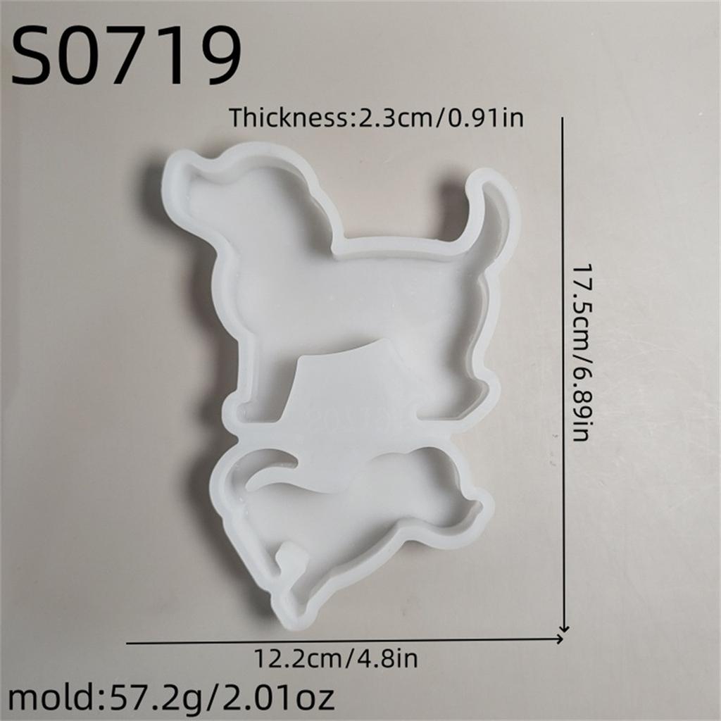Easy To Use Silicone Mould Hand-Making Dog Moulds Statuettes Moulds Crafting Moulds Decorative Molds for Crafting