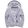 Men's Korean-Style Fleece Sweatshirt: Warm, Thick, Solid-Color Casual Wear