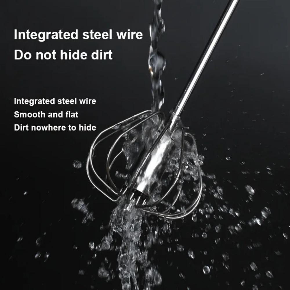 Durable Stainless Steel Egg Beater Semi-Automatic Mixer for Effortless Egg Cream Mixing Stirring and Beating for Kitchen Baking