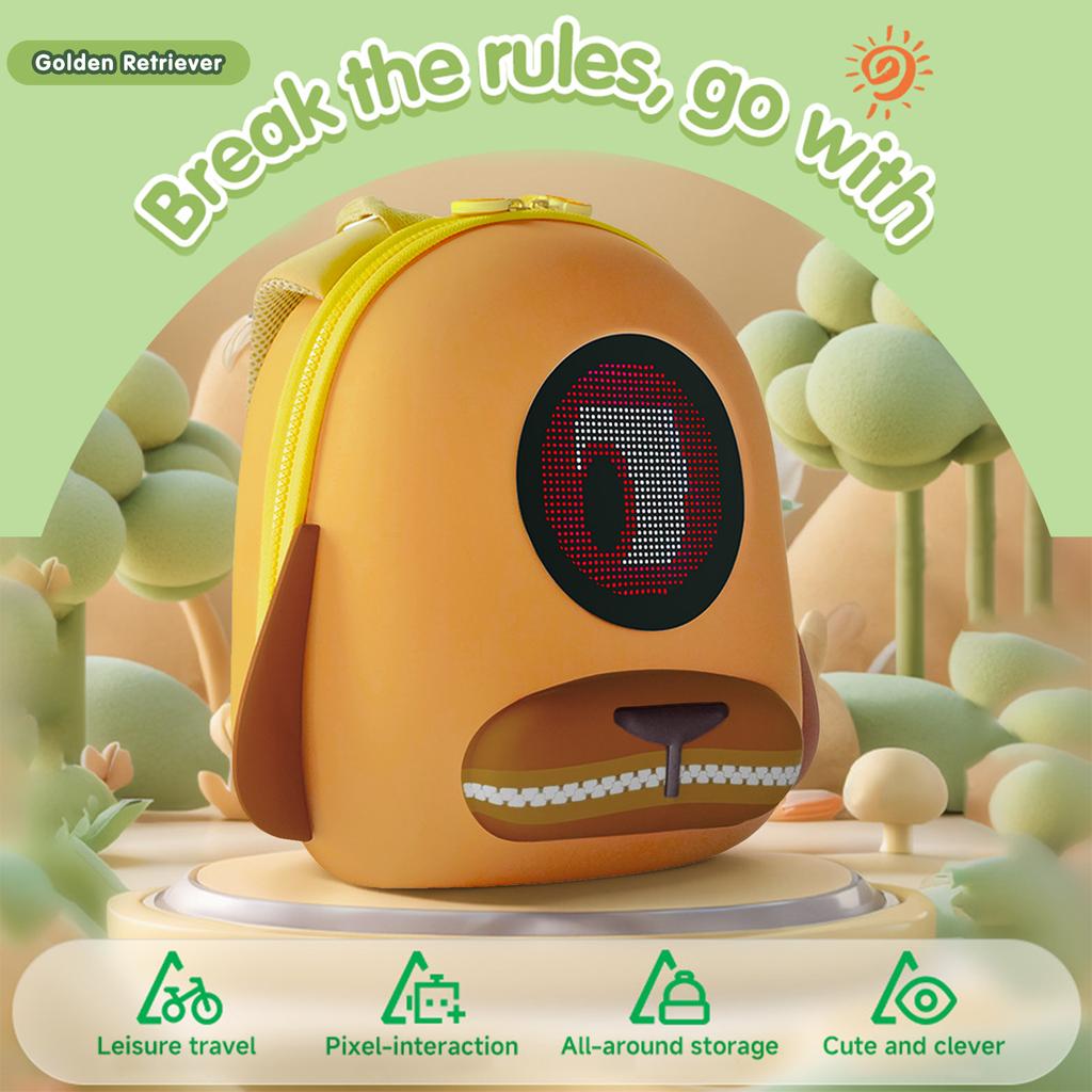 Outdoor Smart LED Riding Backpack Children Kids Double Shoulder Cycling Backpack