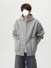 Men's Heavyweight Deconstructed Air Layer Cardigan Hoodie - Autumn/Winter Trendy Stitching Casual Outerwear.