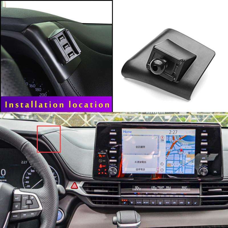 Car Phone Holder For Toyota Sienna 2022 Car Styling Bracket GPS Stand Rotatable Support Mobile