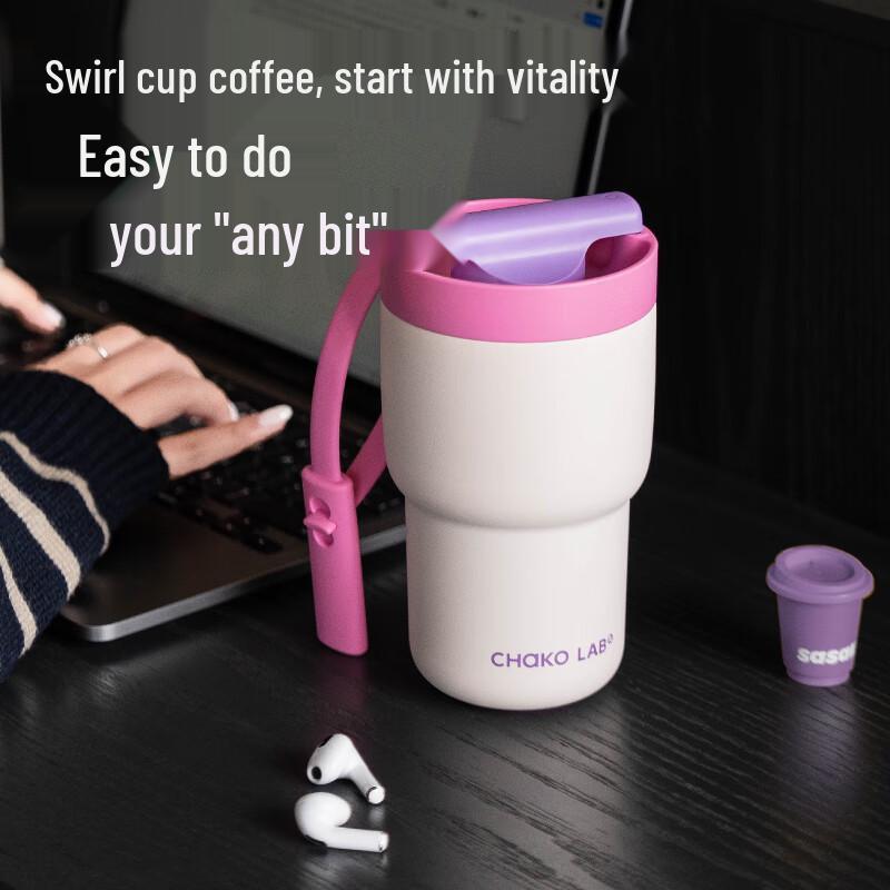 Chakolab Ceramic Coated Dual-Drink Insulated Stainless Steel Mug