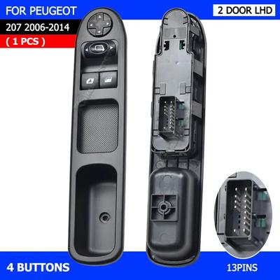 Electric Master Control Power Lifter Window Switch 6554.QC For Peugeot 207 Citroen C3 Picasso 2007-2014