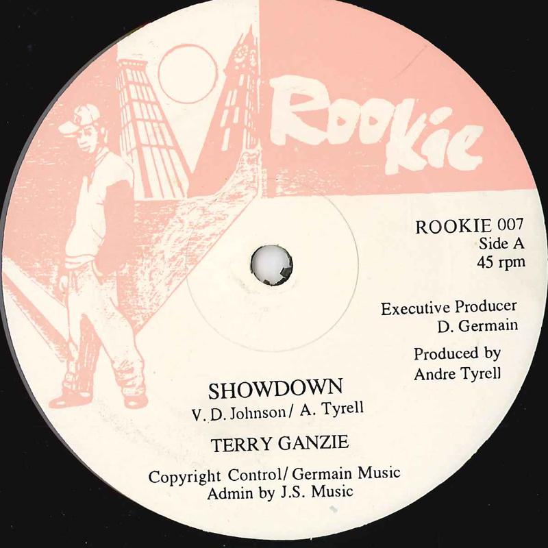 12inch Record TERRY GANZIE - Showdown / Free Side Jam ROOKIE007 ROOKIE US Reggae, Ska & Dub Used