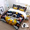 Astronaut Explores Galactic Planets Bedding Set for Kids Luxury Gift 3pcs Digital Print Comforter Set Soft Comfortable